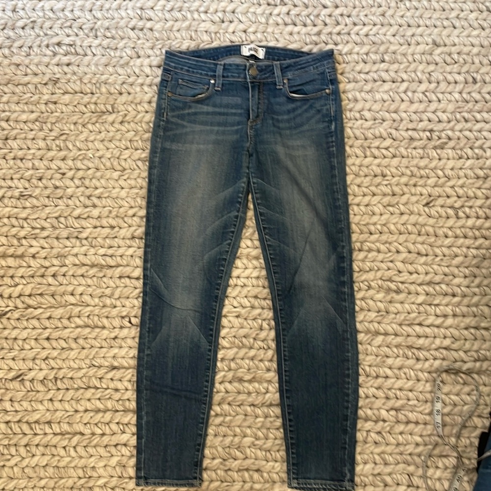 EUC Paige denim verdugo ankle distressed denim size 27